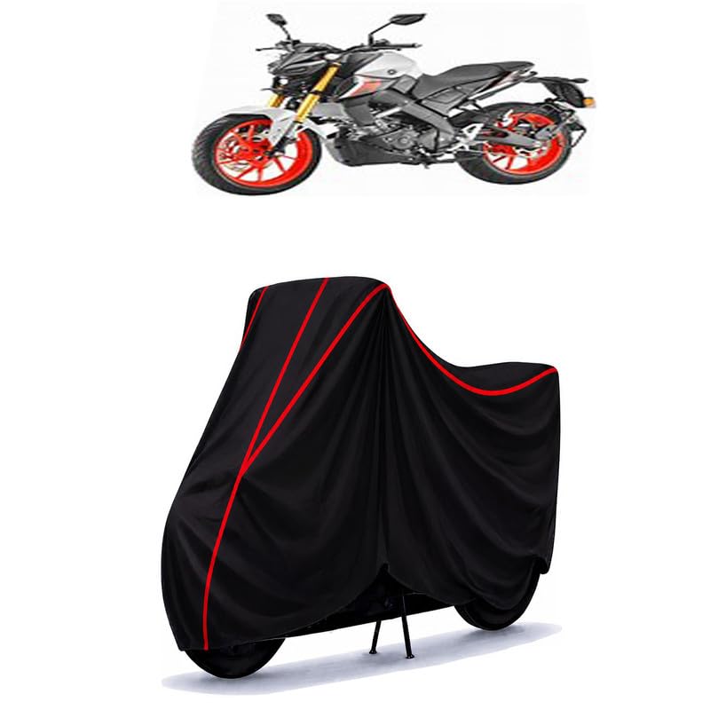 Image of MT 250 Water Resistant Bike Cover for All Motorcycles & Scooters | Heavy Duty Premium Taffeta Fabric | UV Protection, Dustproof, Scratchproof | All Weather Two Wheeler Body Cover with Elastic Bottom