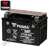 Suministrado listo para usar Batteria YUASA – YTX9-BS BS, 12 V/8Ah (dimensioni: 150 x 87 x 105)