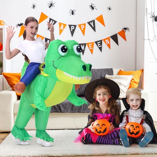 Disfraz Inflable de Cocodrilo para Niños miniatura 6