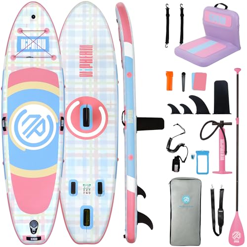 Niphean Tabla Paddle Surf Hinchable para Adultos con Todos los Accesorios, 320cm Paddle Surf Hinchable para Todos los Niveles, Asiento Paddle Surf Respaldo Ergonómico y Robusto