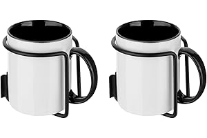 2 Pcs Outdoor Porch Swing Cup Holder, Stainless Steel Drink Holder Sturdy and Durable