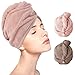 Produktbild Haartrockentuch Haarkappe 2-er Pack schnelltrocknend Handtuch saugfähig Haar Trocknendes Tuch Haarturban für Frauen