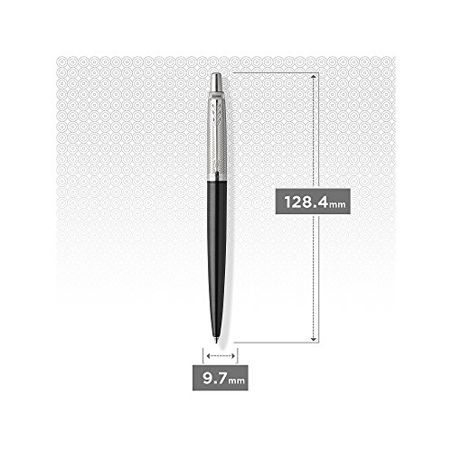 Image of Parker Medium point Ballpoint Pen, Waterloo Blue and Chrome (1953194)