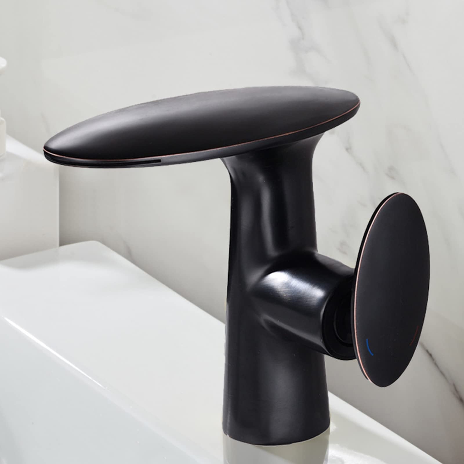 Mitigeur de lavabo cascade eau chaude froide avec jet fluide - 2