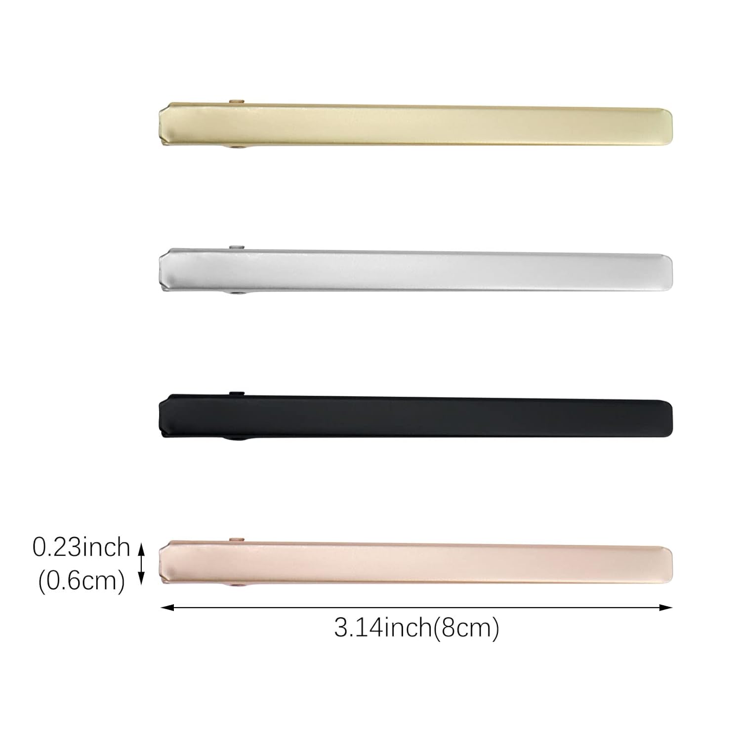 12 Pcs Alligator Hair Clips Metal Hair Barrettes Solid Color Duckbill Hair Pins Long and Thin Hair Clips for Women and Girls Hair Accessories - Image 2