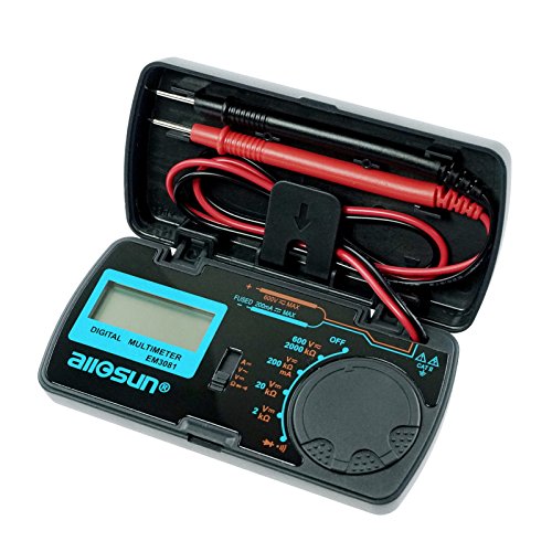 allsun Manual Range Digital Multimeter Mini 6 Functions Handheld Folding Digital Multimeter 3-1
