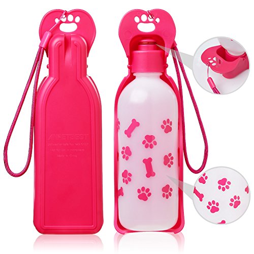 ANPETBEST Dog Water Bottle 325ML/11oz 650ML/22oz Portable Dispenser Travel Water Bottle Bowl for Dog Cat Small Animals… - Image 6
