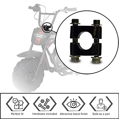 Alveytech Handlebar Riser - For The Monster Moto/Mega Moto Mm-B80, Classic 105Cc, Classic 1000W, Coleman Rb100, Motovox Mbx10/Mbx11 Mini Bike, Adjustable Clamp Stem Risers Fits Any 7/8" Handle Bar #TOP1