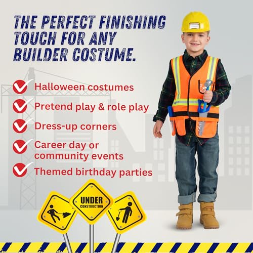 Disfraz niño Trabajador Construcción con Chaleco y Casco miniatura 5