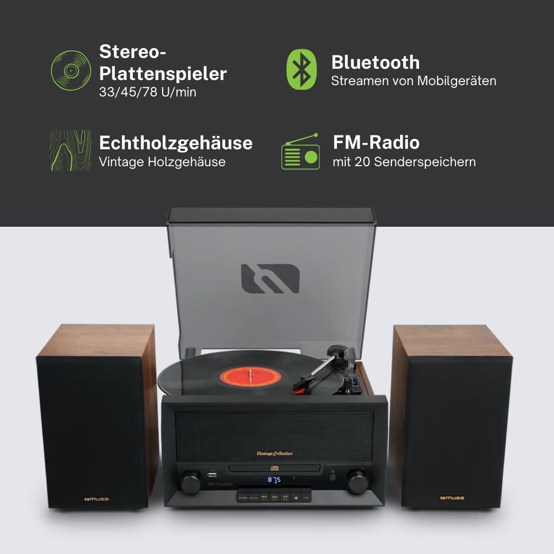 MUSE Platine Vinyle USB MT-120 MB