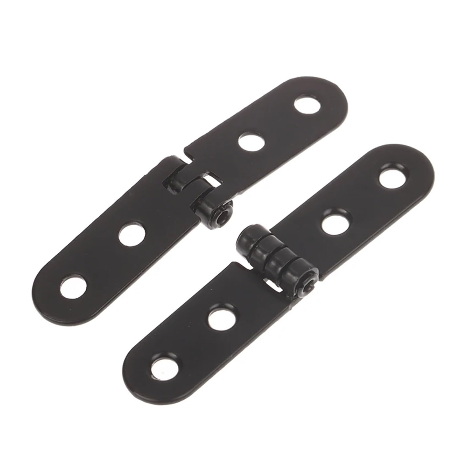 6pcs Flip Hinge 180 Degree Flap Screw-On Hinges for Cabinet Door Furniture Hardware Accessories for Folding Furniture(Silver)