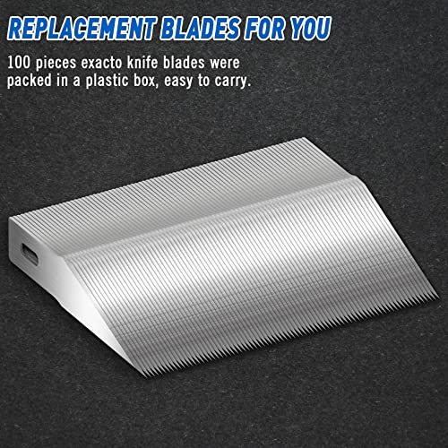 image for DIYSELF 100 Pack Exacto Knife Blades #2 | Hobby Knife Replacement Blad