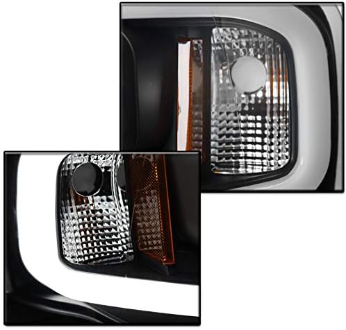 Miniatura 4 de Para Dodge Ram 15002003-2005 25003500 LED DRL 2002-2005 Faros delanteros de proyector negro