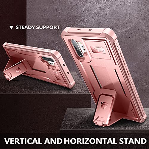 Dexnor for Samsung Galaxy Note 10+ Plus Case, [Built in Screen Protector and Kickstand] Heavy Military Grade Protection Shockproof Protective Cover for Samsung Galaxy Note 10 Plus Rose Gold by Dexnor - Image 4