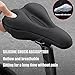 Bike Seat Cushion for Bianchi All-Road, Wide Extra Soft Padded Bicycle Seat Cushion, Soft Comfortable Bicycle Saddle Cushion, Non-Slip Breathable Design, C