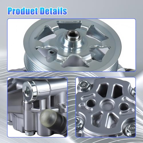 Image of 21-5495 Power Steering Pump with Pulley for 2008-2012 Accord 2.4L | Replace for 56100R40A03, 56100-R40-305