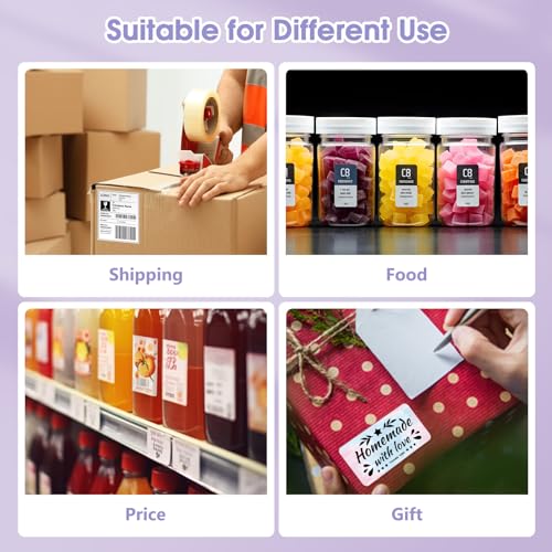 Image of Phomemo 344WF Shipping Label Printer, [Upgraded] WiFi 300DPI Thermal Labels Printer for Shipping Packages, 4x6 Label Printers Compatible with iOS, Android and PC Etsy Ebay USPS, IF Design Award 2024