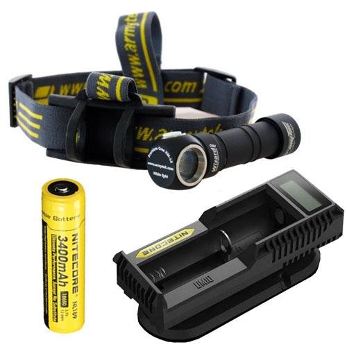 Armytek Wizard Pro V2. XM-L2 Headlamp w/NL189 Battery & UM10 Charger