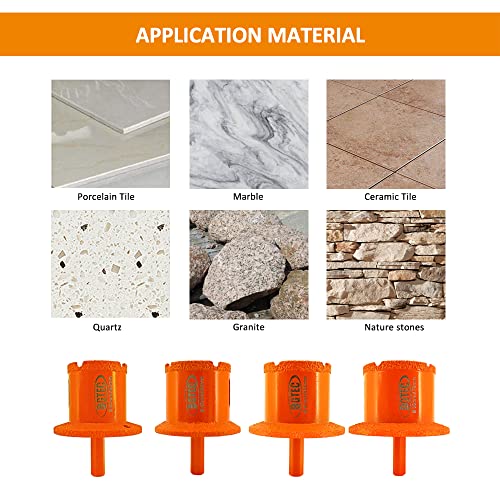 Bgtec Diamond Core Drill Bit, Diameter 45X65Mm Triangle Shank Sink/Washbasin Basin Opener For Porcelain Marble Ceramic Tile Granite Stone #TOP3
