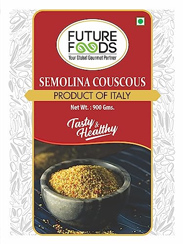 Image of Future Foods Semolina Couscous 900g (Pack of 2)| Mild and Neutral Taste | Light and Fluffy Texture | Good Fiber Source | with Multiple Health Benefits | Helps Lower Cholesterol