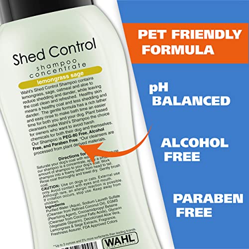 Wahl Usa Shed Control Pet Shampoo for Dog Shedding  Dander  Lemongrass Sage Oatmeal  Aloe for Healthy Coats  Skin  24 Oz  Model 820005a  Cucciolini Doodles Wahl usa shed control pet shampoo for dog shedding  dander  lemongrass sage oatmeal  aloe for healthy coats  skin  24 oz  model 820005a   cucciolini doodles