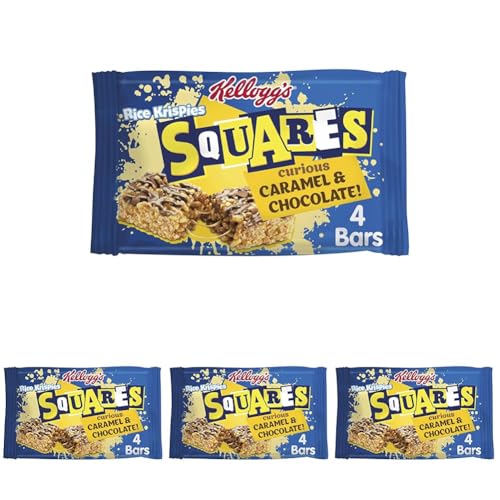 Rice Krispies Squares Chocolate Caramel Snack Bars Box, 4 x 36g (Pack of 4)