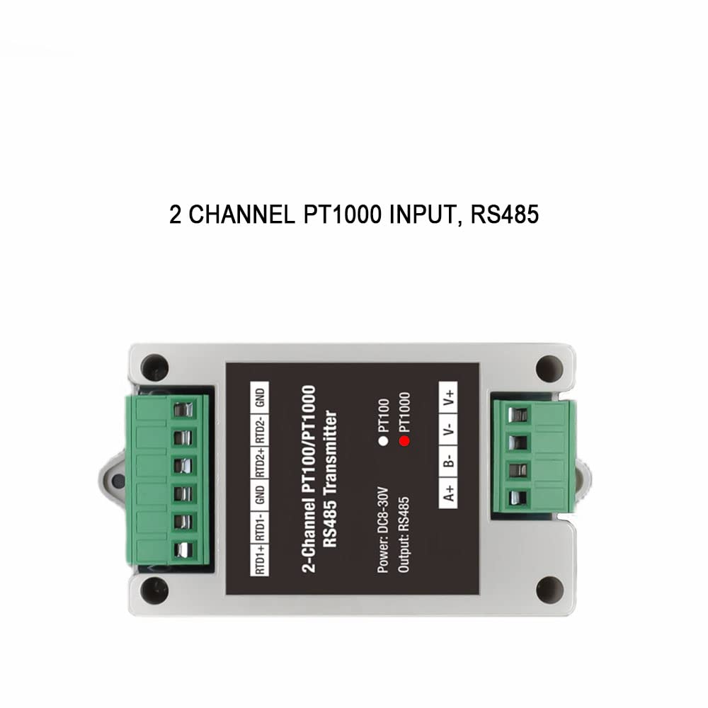2-Kanal-PT1000-RS485-Modbus-Ausgangstemperaturerfassungsmodul