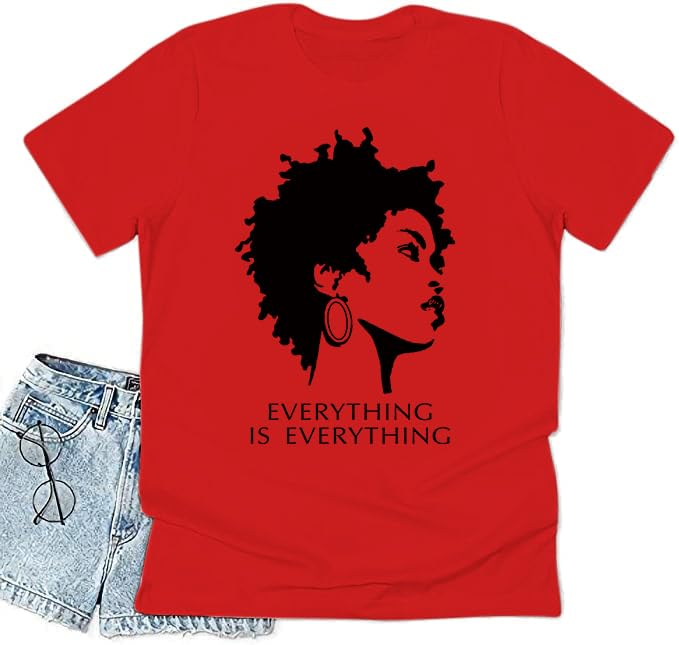 Black Girl Graphic - Melanin Afro Queen Magic Long Sleeve Black Girl Pride Gift Loose Pocket Oversize Tunic Dress2