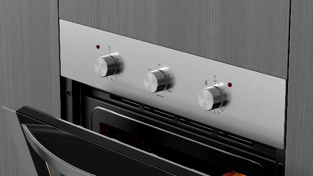 Image of Empava 24XWOA01 24 inch Electric Single Wall Oven with Basic Broil Bake Functions Mechanical Knobs Control Stainless Steel, WOA01