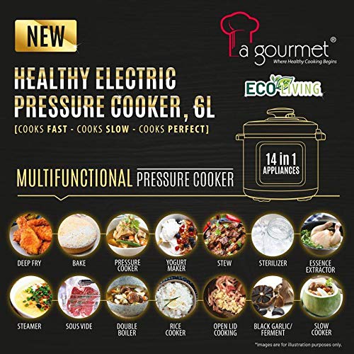 la gourmet 6l electric pressure cooker