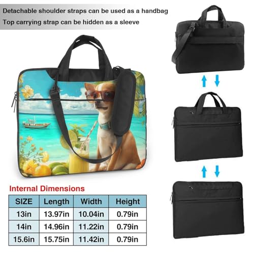 Maletín para laptop impermeable para 14 pulgadas miniatura 4
