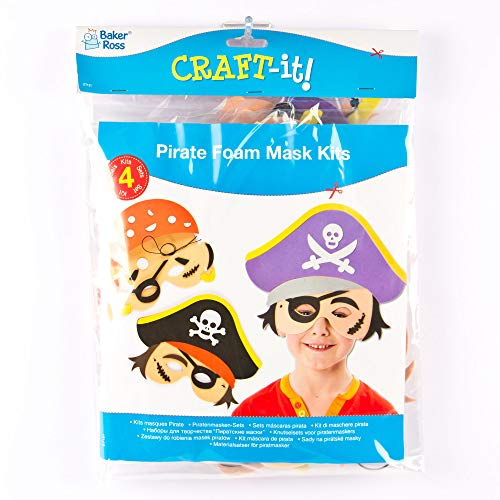 Piraten maskers van foam (4 stuks) - Image 4