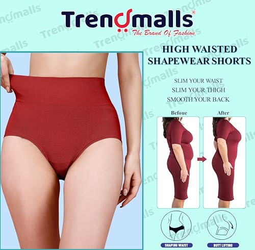 TRENDMALLS Tummy Tucker Women's High Waist with Anti Rolling Strips Shapewear for Women - Image 4