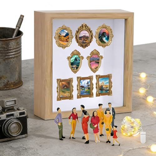 Shadow box style musée Generico avec cadre robuste de décoration