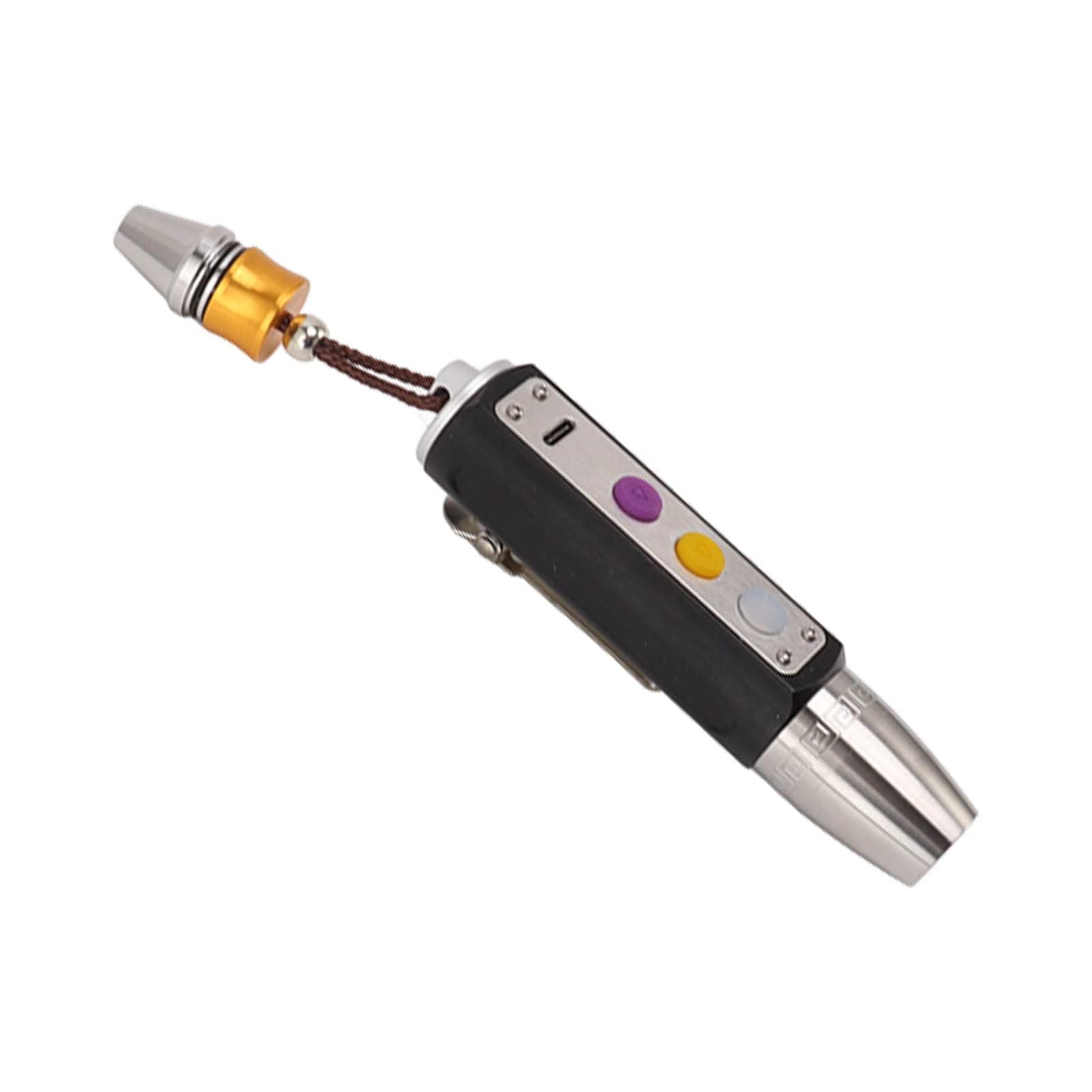 Jade Bewertung Licht Aluminiumlegierung LED Lampe Perlen Tragbare 3 Lichtquelle Stufenlos Dimmen LED für Schmuck (Schwarz)