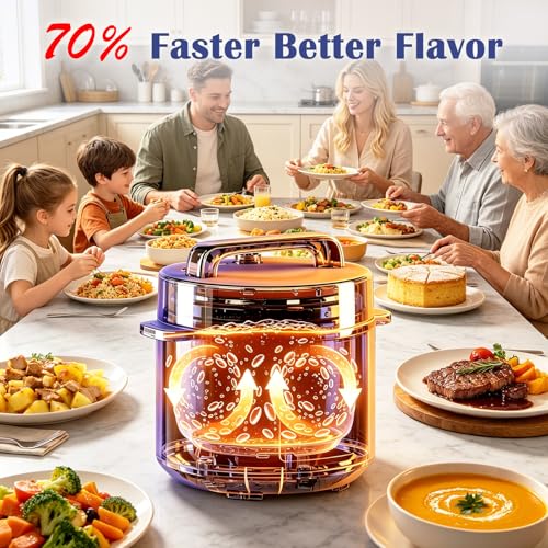 Image of Fullwill 6QT Electric Pressure Cooker, 9-in-1 Multi-Use Programmable Pressure Cooker with Slow Cook, Rice Cook, Steamer, Saute, Yogurt Maker, Food Warmer, Foodie Helper