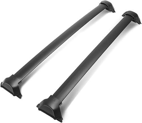 DNA Motoring ROOFR-W-003 - Par de barras transversales de aluminio para techo de automóvil, compatibles con Honda CR-V 17-22, color negro