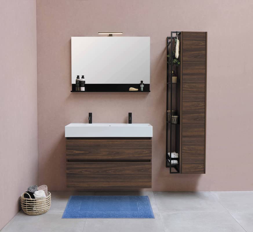 Tappeto Bagno In Cotone 60x90 Cm - Super Assorbente E Lavabile - Made In Italy - Fantasia Tortora - Foto 8