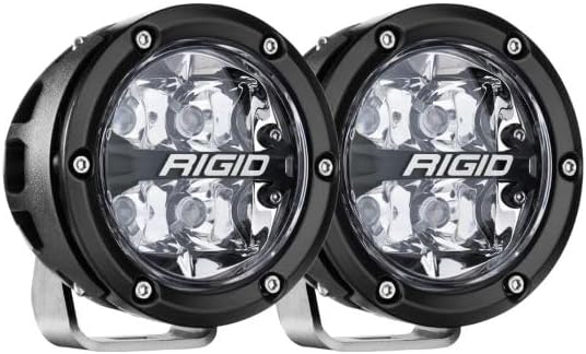 RIGID Industries 360-Series RGBW 4" Offroad Spot Beam w/RGBW Backlight Pods - Set of 2