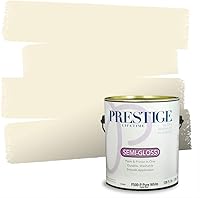 Vista 125 de PRESTIGE Pinturas de pintura exterior e imprimación en uno, 1 galón, plano, combinación comparable de Benjamin Moore* Manzanilla*