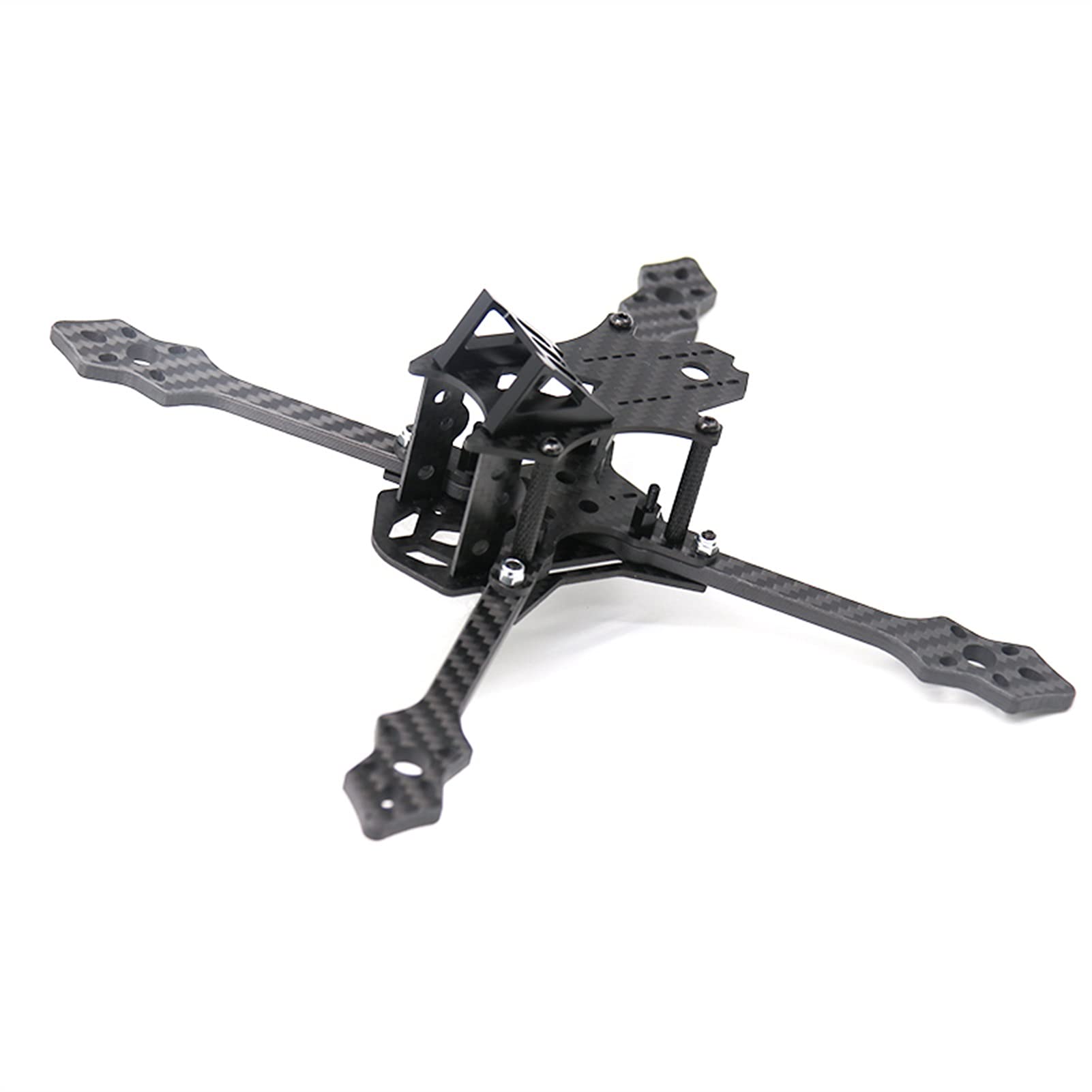 Kit telaio 210mm Normal X Blackbird 210N/210S Braccio da 5mm in fibra di carbonio FPV Drone Frame Racing RC Drone Bracci del telaio del quadricottero (Color : BlackBird 210N)