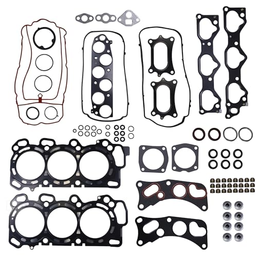Image of HS26509PT MLS Cylinder Head Gasket Set Compatible with Honda Accord Odyssey Pilot Ridgeline Crosstour 2008-2017 Acura RDX TL TSX 3.5L 2009-2015 Replace HS26509PT J35Z2 J35Z3