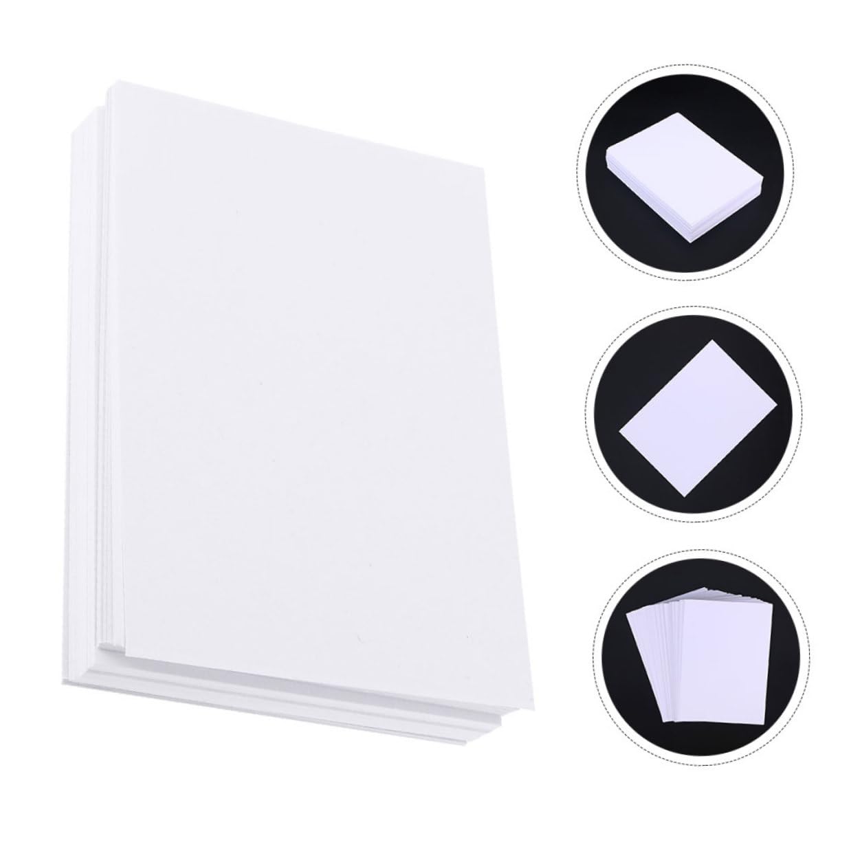 Gogogmee Aquarellpapier Glatte Oberfläche für Anfänger und Schüler 100 Blatt Weißes Papier zum Skizzieren und Malen 100 Stück Malzubehör