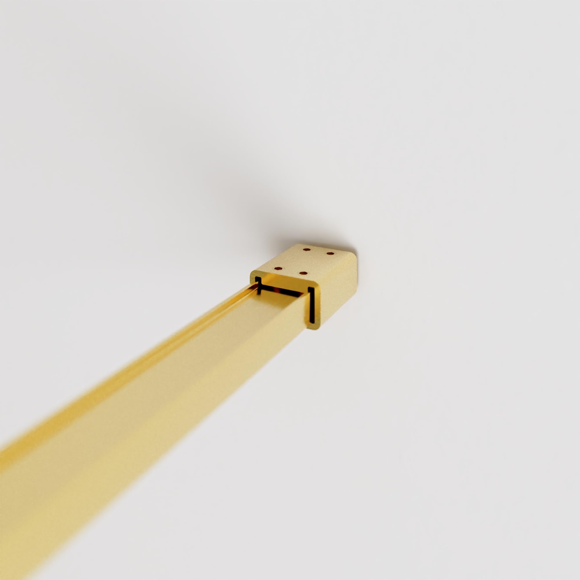 Parete Doccia Walk-In 100 cm Keros, Vetro Temperato 8mm Anticalcare, Profilo Alluminio Oro Spazzolato, Altezza 200 cm, Installazione Reversibile Dx/Sx con Barra Stabilizzatrice