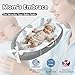 Baby Lounger - 100% Cotton Breathable Infant Lounger for Newborn, Portable Baby Nest for Home and Travel, Waterproof Lining, Newborn Babies Essentials Gifts