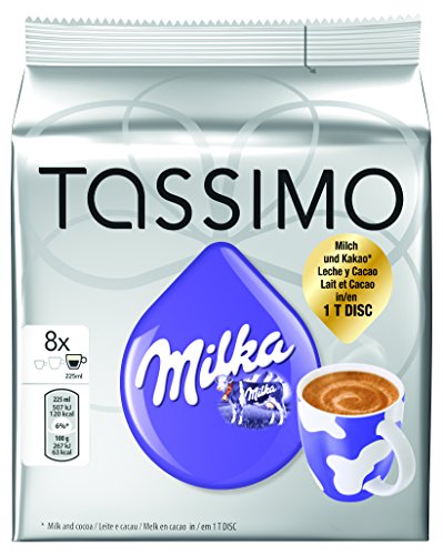 Tassimo - Bolsa de 16 cápsulas Chocolate Milka (Pack de 5)
