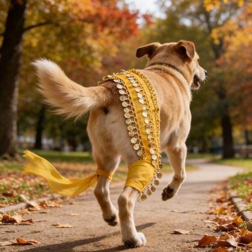 Falda de bailarina para perros con cascabeles miniatura 3