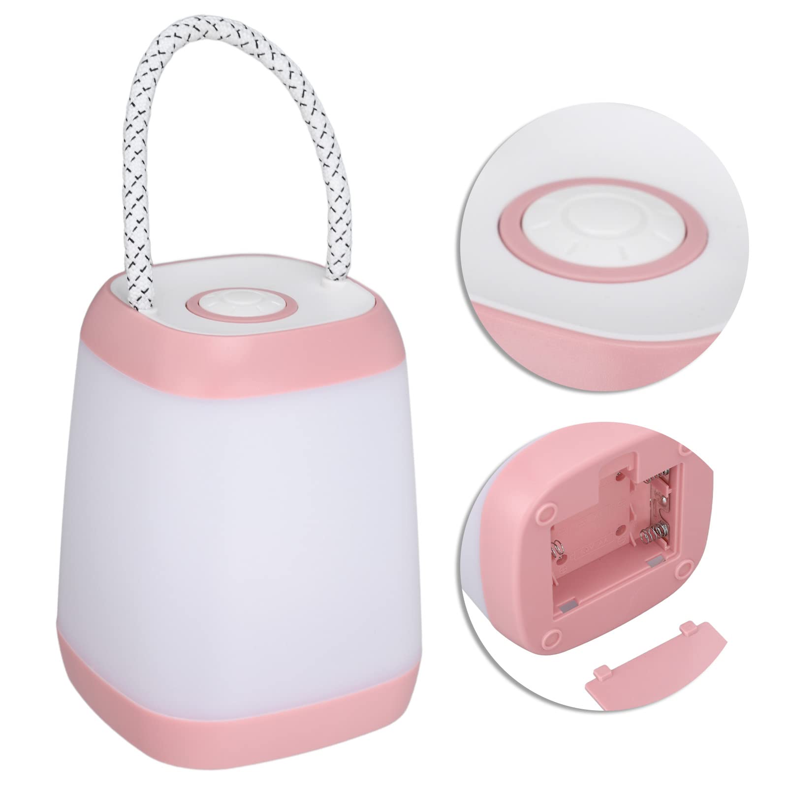 Veilleuse portable à LED, veilleuse pour bébé avec lumière chaude à intensité variable, veilleuse portable couleur, lampe de chevet rechargeable à contrôle tactile pour chambre à coucher extérieure
