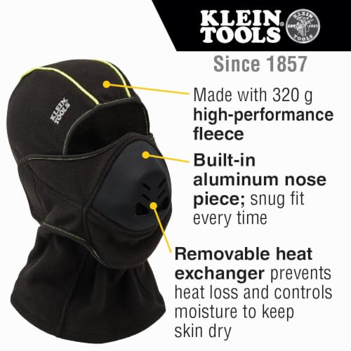 KLEIN TOOLS 60413 Heat Exchanger Balaclava Face Mask, Black/Yellow - image 2