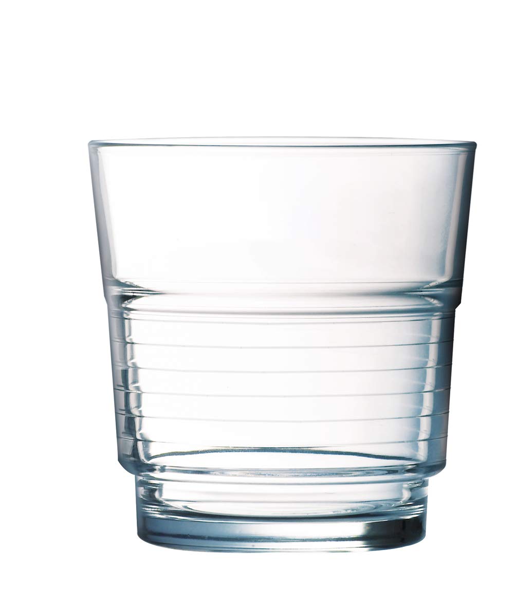 Lot De 6 Gobelets 250 Ml En Verre Trempé Empilables Bon Marché